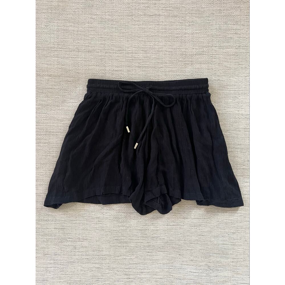 Elan Lightweight Gauze Shorts Black Size Small NWT Flowy Pull On - Picture 2 of 6